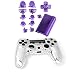 Produktbild Generic Metall überzogen Vollständige Gehäuse Schale Fall Schaltfläche Bausatz Ersatzteile für PS4 Controller - Lila, one size