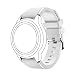 Produktbild squarex, Silikon-Ersatz-Armband für Samsung Gear S3 Frontier, sportlicher Stil, damen, weiß, AS Show