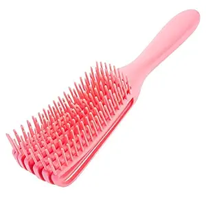 Alexvyan Detangling Brush Multifunctional Octopus Hair Comb Scalp Massager for Natural Hair for Women Afro Textured America 3a to 4c Kinky Wavy Curly Coily Thick Long Hair (Pink)