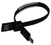Produktbild Aerzetix: Kabel USB-Kabel flach Typ A Stecker an Micro-USB-Stecker 20cm Unterschiedlichen Farben