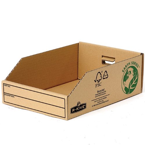 Preisvergleich Produktbild Kleinteilebox, 200x102x280, Lagerkasten, Sichtlagerkästen, R-Kive Earth, Fellowes, 7355