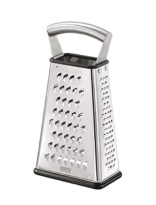 GEFU GE10760 Vitales Laser Cut Râpe à 4 Faces Acier Inoxydable Inox 14 x 8,5 x 26 cm