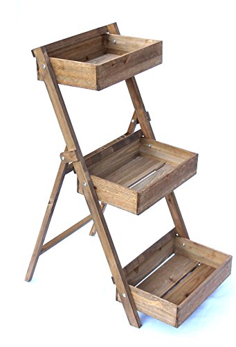 DanDiBo Blumentreppe Fiora aus Holz 90 cm Blumenständer Pflanzentreppe Blumenregal Regal - 3