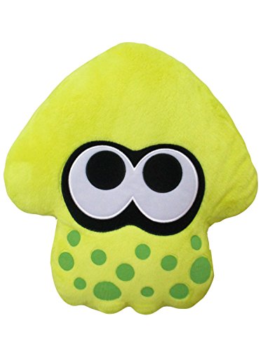 Preisvergleich Produktbild Splatoon 2 14" Plush Pillow: Squid, Neon Yellow