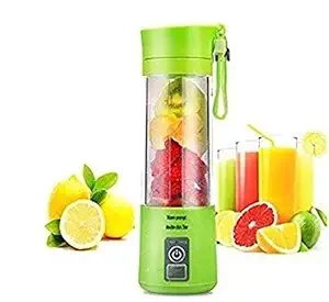 QITIS Personal Portable Rechargeable USB Juicer Blender, 6 Blades in 3D, Fruit Mixing Machine for Baby Travel-380 ml