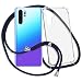 Produktbild mtb more energy® Handykette für Huawei P30 Pro (6.47'') | dunkelblau | Smartphone Hülle zum Umhängen | Anti Shock Strong TPU Case
