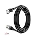 Produktbild OPUSS anti-interference RJ45 CAT5 Ethernet LAN Netzwerk-Kabel, Schwarz, Verlängerungskabel für elektronische Geräte, 15 m
