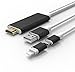 Produktbild ULTRICS® Lightning HDMI Kabel, Micro USB zu HDMI AV 3D HDTV HD 1080p Hochwertiges Digital Video Konverter MHL Kabeladapter für iPad iPhone 7 / 7plus, Android, Samsung Smartphones - 2M / 6ft