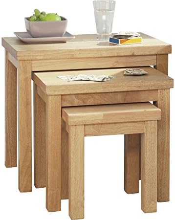 Gloucester DELEX® Durable Nest of Solid Wood 3 Tables