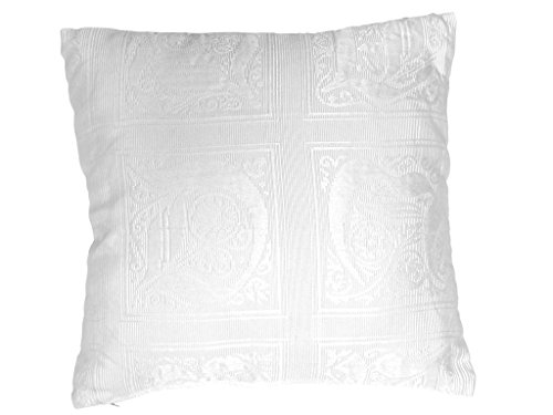 Preisvergleich Produktbild Kissen Baumwoll-Pikee 40x40 cm ABC weiß