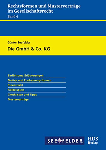 Pdf Descargar Die Gmbh Co Kg Rechtsformen Und Musterverträge Im