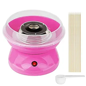 SPRADE Cotton Candy Maker Machine Electric Sugar Floss Homemade Hard & Sugar Free Candy with Detachable Splash Guard Sugar Spoon 10 Bamboo Sticks for Kids, Carnival Party, Kitchen Bakery Snacks