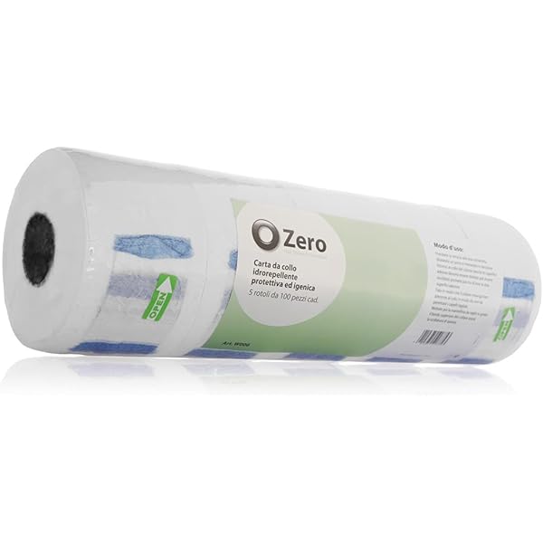 5 Rotoli Carta Per Parrucchieri - 500 Fogli Usa E Getta Nero, Protezione Collo Igienica Per Salon