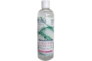 ‎VICTORIA BEAUTY Victoria Beauty Mizellen Reinigungswasser mit Bio Aloe Vera und Hyaluron, Make up Entferner für das Gesicht, Mizellenwasser, Gesichtswasser, Gesichtsreinigung für empfindliche Haut, 350 ml