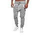 Produktbild Herren Hose Ronamick männer lang Trainingshose Streifen Freizeithose Sporthose Stretch Jogginghose Sweatpants Winter Trousers Warm Sporthose Sweatpants(2XL, Grau)