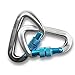 Produktbild Serac Ultra Stärke Verschluss Karabiner X2 (bis 5KN, Das 1100 Pfund Kraft!) Perfekt für Klassische Einzel- Oder Sequoia Hängematten Light Blue
