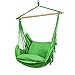 Produktbild Holifine Hängesessel Hängestuhl mit Fransen inkl. 2 x Kissen und Spreizstab aus Holz, bis 100kg Belastbar - Grün