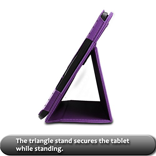 Acer Iconia One 10 B3-A30/A3-A40 Hülle, Infiland Slim Fit Folio PU-lederne dünne Kunstleder Schutzhülle Cover Tasche für Acer Iconia Tab 10 (A3-A40) 25,6 cm (10,1 Zoll Full HD) Tablet-PC/ Acer Iconia One 10 (B3-A30) 25,7 cm (10,1 Zoll HD) Tablet-PC(Lila) - 5