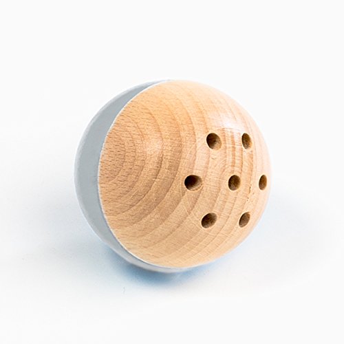rewoodo Baelly - Sonajero Color Gris en Forma de Pelota para bebé. Usar a Partir de 1 año de Edad