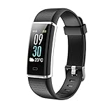 Corado Hill Fitness-Tracker mit Herzfrequenzmesser, Farbdisplay Aktivitätstracker Fitness-Armbanduhr Wasserdicht IP68 Smart Armband Schlafüberwachung Schrittzähler Uhr