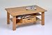 Produktbild Couchtisch Romano Buche rechteckig mit Rattankorb 100 x 65 cm