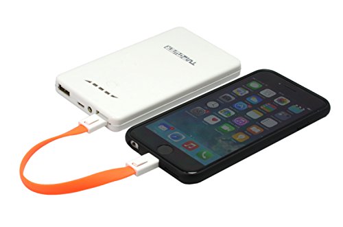 Premium Lightning USB Kabel bunt als Schlüsselanhänger Ladekabel Sync-Kabel 2A-fähig A-Stecker auf Lightning-Stecker Flachkabel für Apple 5 5C 5S 6 6S 7 7S plus in Orange - 6