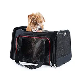 FASTINGDOG Airline Approved Soft-Sided Pet Travel Carrier.Small Dog Carrier.cat Carriers,Pet Portable Carrier for Small Dog,Cats,and Puppies (Up to 9lbs)
