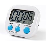 Digitale Timer da Cucina, Timer Multifunzione con Supporto/Magnetico/Buco, Conteggio Fino e Conto Alla Rovescia Timer per Cot