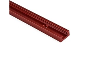 SPORTARC Traccia troncatrice a T, in lega di alluminio, 600 mm, con scanalatura a T, strumenti per la lavorazione del legno, fresatrice a T, strumento di fissaggio con bordo dritto, guida per serraggio