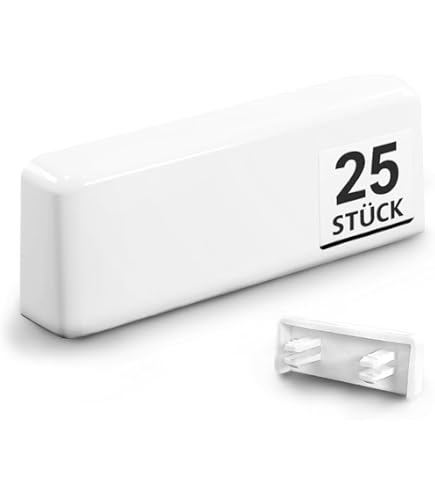 20 Tappi Per Fessure Finestre - Copertura Per Drenaggio 5x25 Mm, Plastica Resistente, Montaggio A Pressione