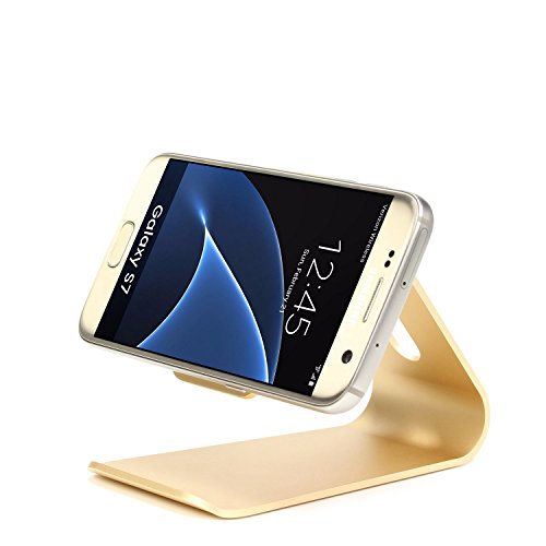 Universal Aluminium Smartphone Handy Tablet Ständer Alu Tablet und Handy Halter Samsung, Nokia , Apple, HTC und viel mehr … ScorpioCover Variante1 gold - 4