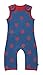 Piccalilly Organic Cotton Red & Blue Baby & Toddler Boys Star Dungarees 6-12 Months
