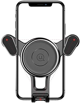 DFV mobile - Rotatable Triangle Universal Car Air Vent Phone Holder Stand Mount with Clip for => SWIPE ELITE POWER > Black