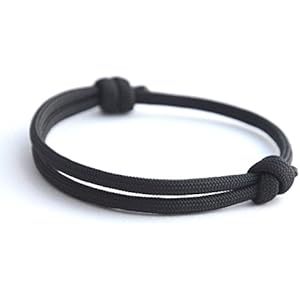 KOMIMAR Surfer Armband Anthra - cool lässiger Surf Style - Freundschaftsarmband - Surfer - Skater - Snowboarder - DIY - Geschenkidee - Handgemacht - Yachting - Skaterschmuck - Surferarmband - anthrazit