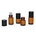 Produktbild 25 x Mini Roller-Flaschen aus Glas für ätherisches Öl, nachfüllbar, leer, für Aromatherapie, Parfum, 1ml