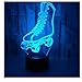 Produktbild LED-Lampen-Nachtlicht der optischen Illusion 3D,Tolle 7 Farben Schnell Berühren-Schalter,Geburtstags-Weihnachtsferiengeschenk für Kinder und Freunde,Rollschuh_a