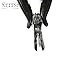 Neitsi® Black Plier Hair Extension Plier Glue Removal Pliers for Micro Rings Fusion Glue Bond Removal (Whorl Shape 02)