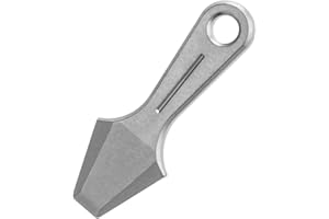 MIOYOOW Mini Barre de Levier EDC, Petit Pied Biche 45mm Pry Bar de Poche en Titane avec Trou de Lanière pour Porte-clés, Transport Quotidien, Camping, Équitation, Entretien, Auto-sauvetage