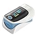 Produktbild forepin reg; Tragbar Digital Blut-Sauerstoff und Pulssensor Meter Fingertip Finger Puls Oximeter Pulsoximeter mit OLED Display Heart Rate Meter Monitor für Senioren und Erwachsene, Blau