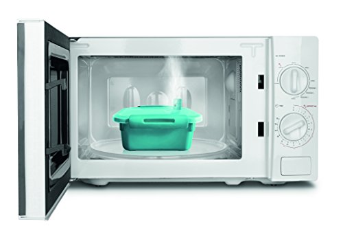 Rotho 93001 Lunchbox (1 Liter, Memory B3, Essensbehälter für unterwegs und Meal Prep, Auslaufsicher und unterteilt) blau - 3