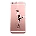 Produktbild iPhone6 6s Hülle Caler® Weiche flexible Silikon-Handy-Hülle Transparente Ultra Slim TPU Rundum-schutz Tasche Etui Silikon Bumper Schutzhülle in Premium Dein Smartphone Case Cover für iPhone 6 6S 4.7" (Engel)