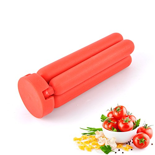 5/Pack Silikon Trivets / Topfuntersetzer von Ksendalo, faltbare / erweiterbare / reduzierbare / abnehmbar, Heavy-Duty / haltbar / rutschfest , Max 22x22cm, Min 8.8×3.0cm, 5 Farben - 3