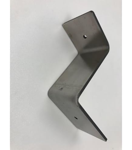 Gedotec 90° Heavy Duty Metal Corner Connector | 1 Angled Iron 250x250x2.5mm | Flat Angle To Connect And Strengthen | Flat Metal Furniture Angle 90 Degree