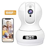 BREITES SICHTFELD MIT VOLLSTÄNDIGER KONTROLLE - Diese HD Kamera bietet einen weiten Sichtwinkel von 62 Grad, einen Pan / Tilt-Winkel von 350 x 100 Grad und eine digitale 4-fach-Zoomfunktion für komplette Abdeckung jeder Ecke Ihres Hauses. Super IR LED für Nachtsicht bis zu 20ft. 2000000 Pixel High Definition. volle Kontrolle Ihres Hauses mit MIPC View App.