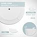Jerrybox 360-Degree Rotating Makeup Organizer, Adjustable Multi-Function Cosmetic Storage Unit, Compact Size with Large Capacity, Fits Different Types of Cosmetics and Accessories, Round,White