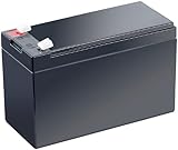 Nennkapazität: 7,2 Ah revolt 12V Akku: Wartungsfreie Blei-Akku-Batterie mit 12 V, 7,2 Ah, Flachstecker 4,8 mm (12V Batterie)