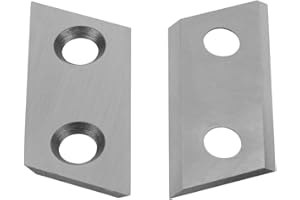 VONROC Lot de 2 Lames de Réserve en Carbure pour Broyeur de Végétaux GS502AC Lames Réversibles et Durables, Compatibles avec Broyeurs Électriques