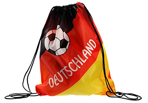 1 x Matchbeutel ”Deutschland” | Fanartikel | Geschenk für Frauen | Fußball WM | Sportbeutel für Jungen | Turnbeutel für Mädchen | EM Handball | Matchbeutel für Damen | Preis am Stiel®