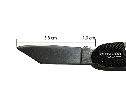 NEU 2 x Outdoor Camping Besteck Klapp-Set aus Edelstahl mit Gürteltasche … - 8
