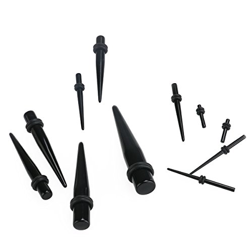 NUOLUX 23pcs Ohrdehner Set Ohr Expander Plug Expander Bahren - 3